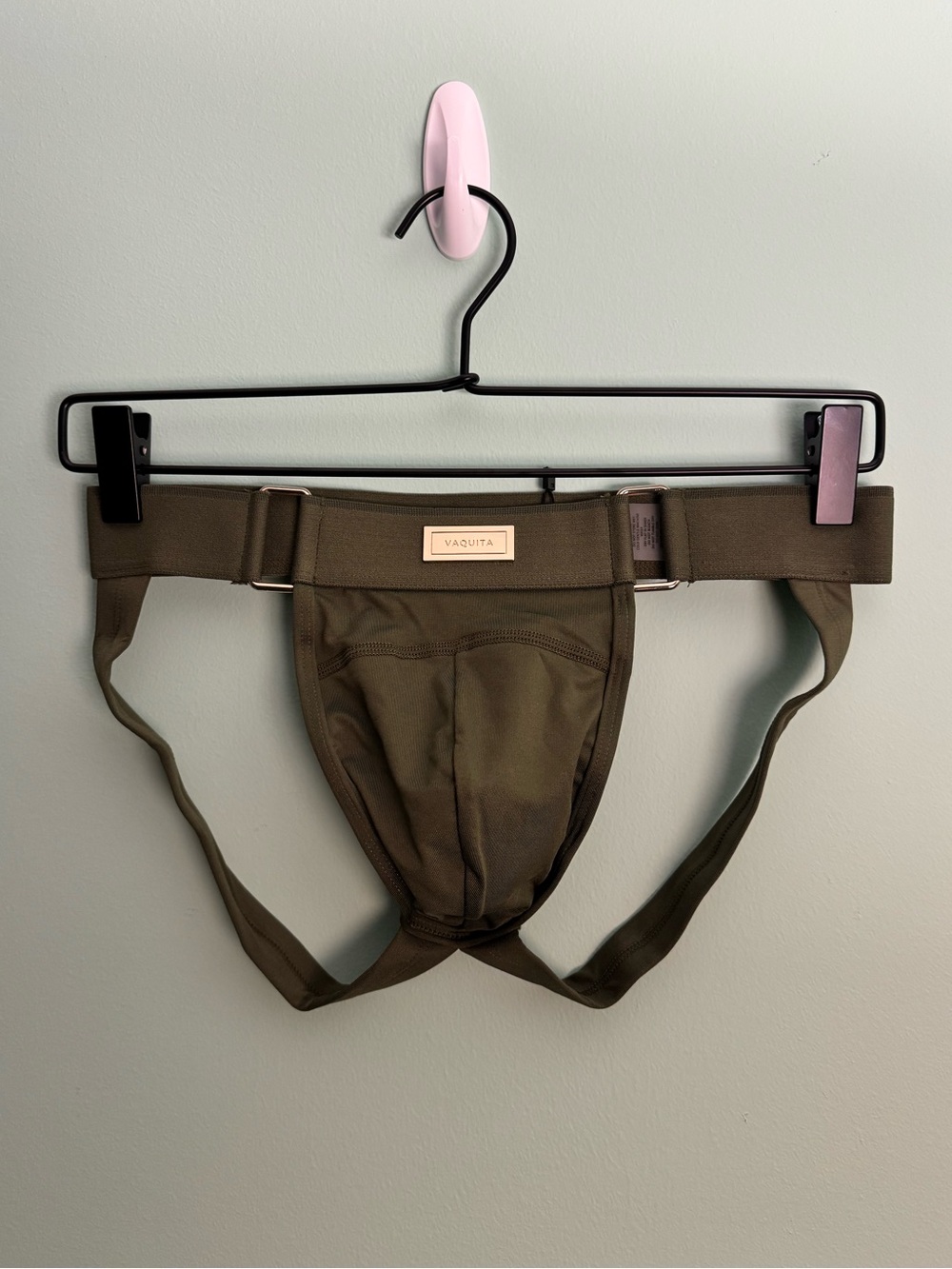 Men’s Vaquita The Label Ryker Jockstrap in Olive Green (M) - NWT
